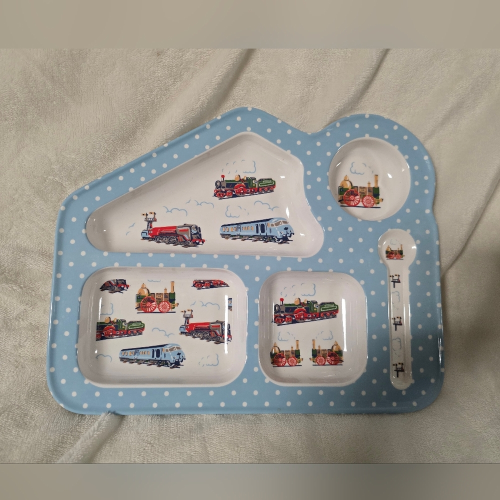 CATH KIDSTON CHILDS SECTIONAL TRAY - TRAINS